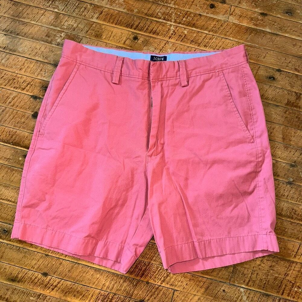 J Crew Reade pink flat front preppy 30W basics shorts